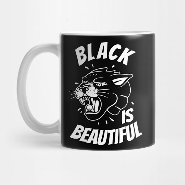 Black Is Beautiful Panther Black Cat by Foxxy Merch